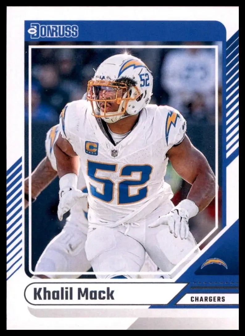 2024 Panini Donruss Khalil Mack #9 Los Angeles Chargers Football Card NFL Sports - Football Card Single