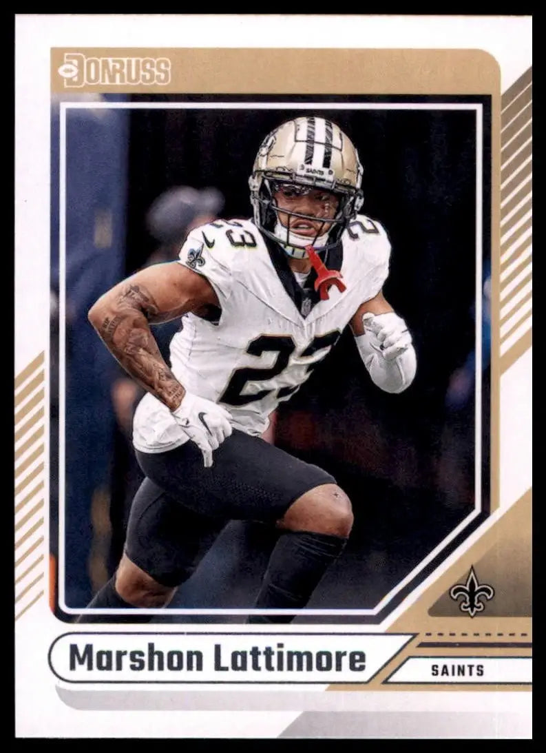 2024 Panini Donruss Marshon Lattimore #133 New Orleans Saints Football Card NFL - Football Card Single