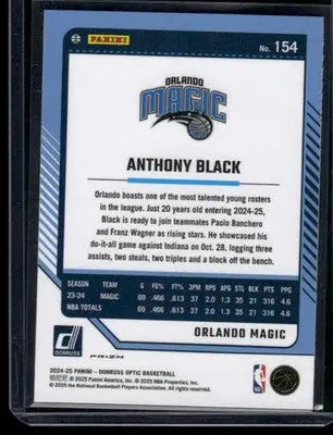 2024 Panini Donruss Optic Anthony Black #154 Basketball - Basketball Card Single