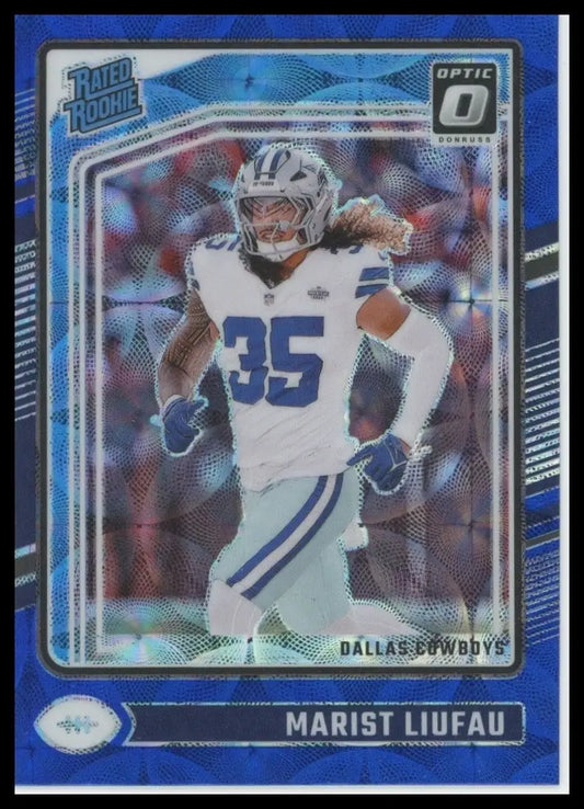 2024 Panini Donruss Optic Blue Scope Marist Liufau #273 Dallas Cowboys Football - Football Card Single