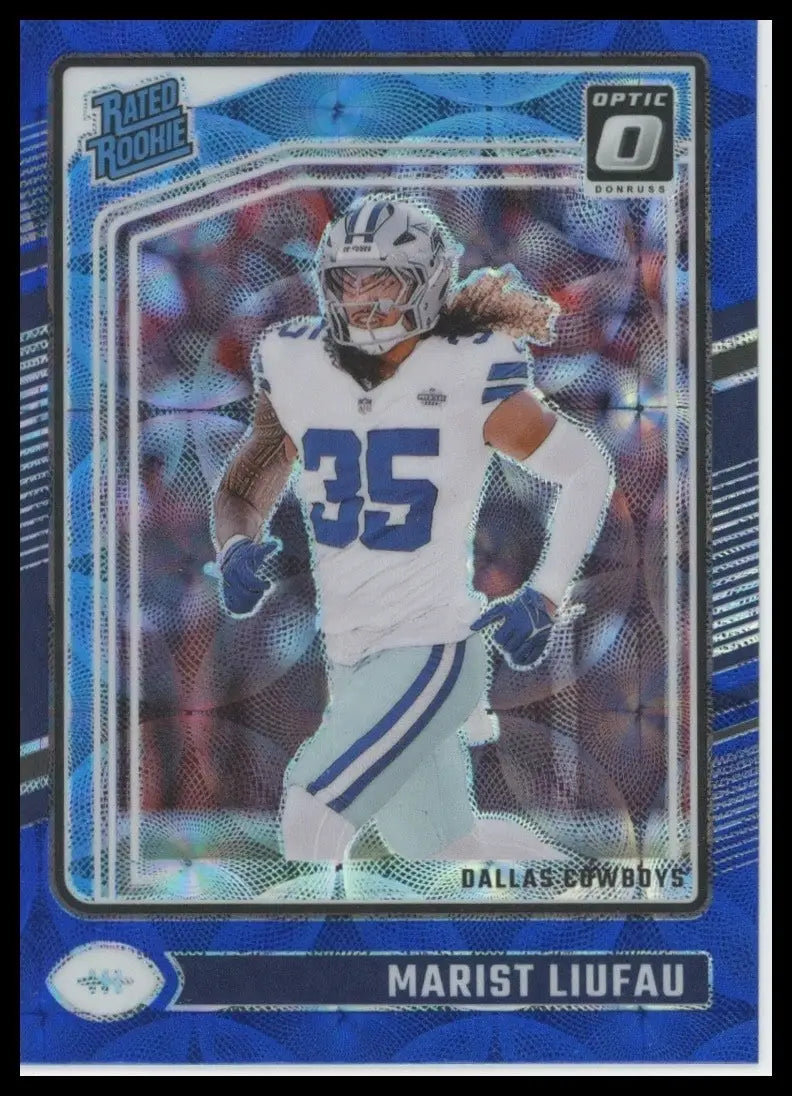 2024 Panini Donruss Optic Blue Scope Marist Liufau #273 Dallas Cowboys Football - Football Card Single
