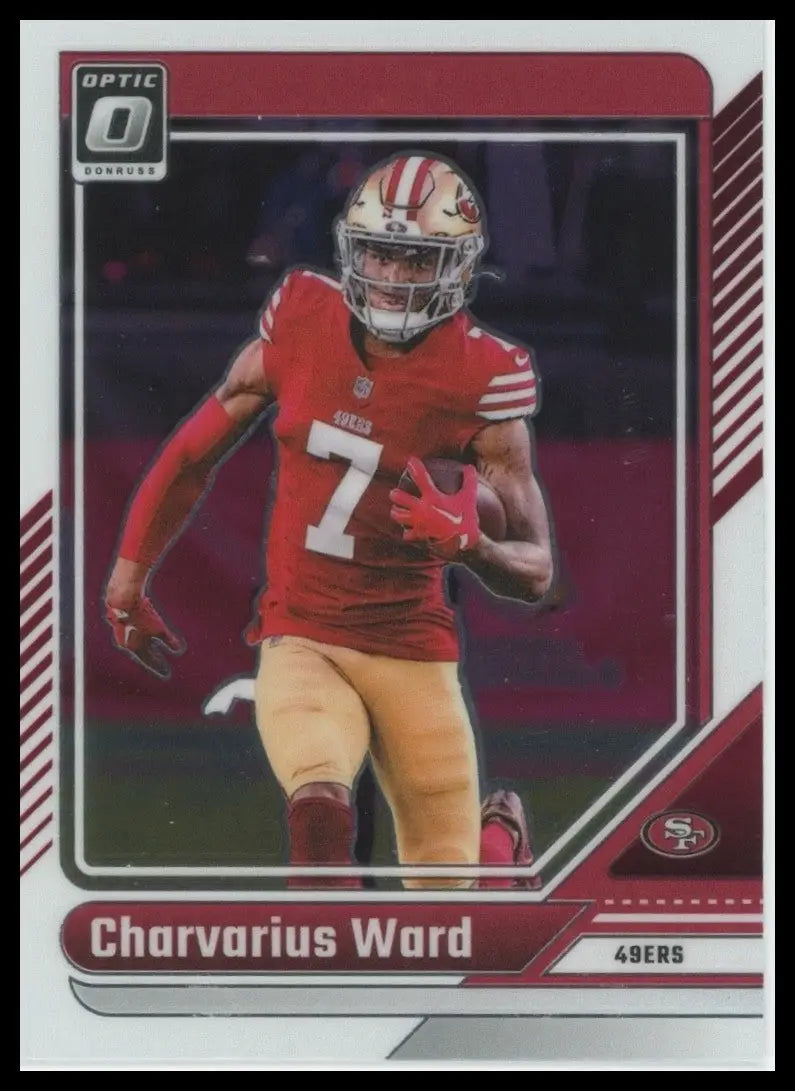 2024 Panini Donruss Optic Charvarius Ward #176 San Francisco 49ers Football Card - Football Card Single