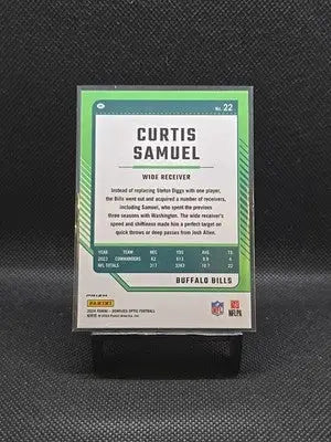 2024 Panini Donruss Optic - Curtis Samuel #22 Stars Prizm - Football Card Single