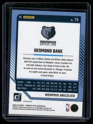 2024 Panini Donruss Optic Desmond Bane #75 Pink Holo Basketball - Basketball Card Single