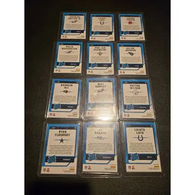 2024 Panini Donruss Optic Draft Picks Lot (12 Cards) – Refractors Rated Rookies - Football Card Single
