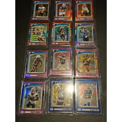 2024 Panini Donruss Optic Draft Picks Lot (12 Cards) – Refractors Rated Rookies - Football Card Single