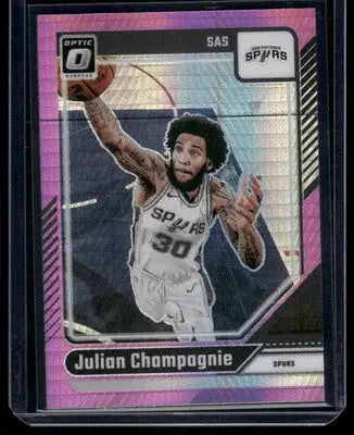 2024 Panini Donruss Optic Julian Champagnie #32 Pink Basketball - Basketball Card Single