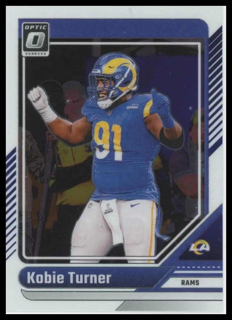 2024 Panini Donruss Optic Kobie Turner #118 Los Angeles Rams Football Card NFL - Football Card Single