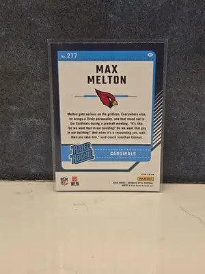 2024 Panini Donruss Optic Max Melton Rated Rookie Halo Cardinals - Football Card Single