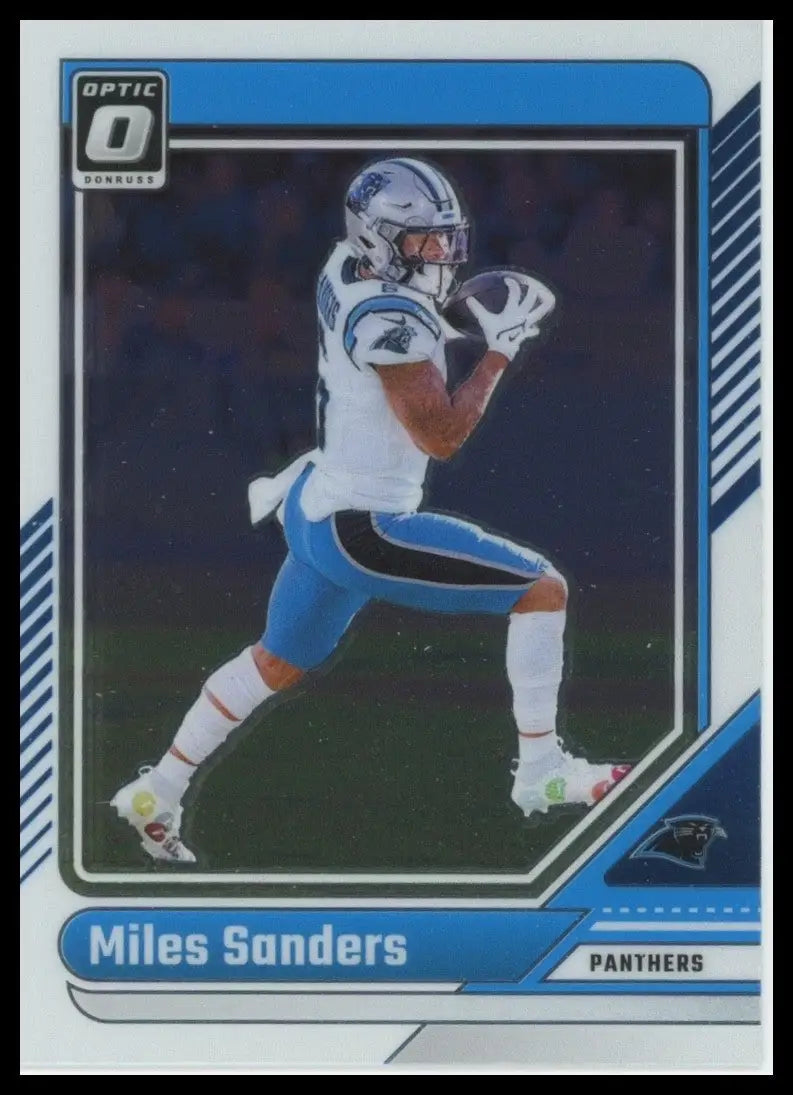 2024 Panini Donruss Optic Miles Sanders #27 Carolina Panthers Football Card NFL - Football Card Single