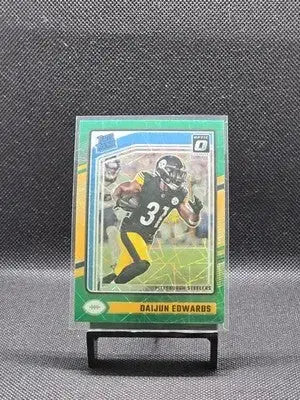2024 Panini Donruss Optic Rated Rookie Daijun Edwards #223 Green Velocity Prizm - Football Card Single
