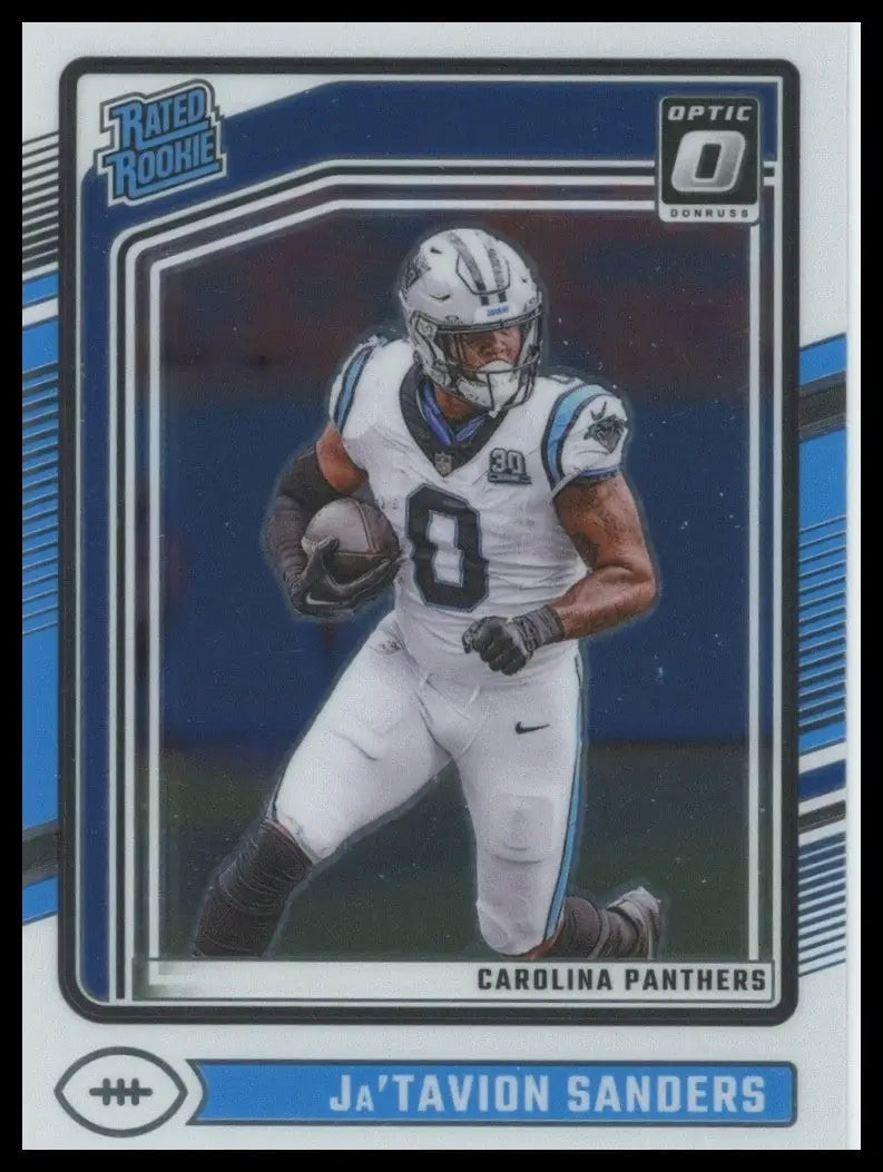 2024 Panini Donruss Optic - Rated Rookie Ja’Tavion Sanders #244 (RC)