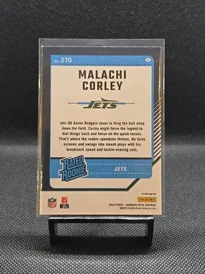 2024 Panini Donruss Optic - Rated Rookie Malachi Corley #270 Stars Prizm (RC) - Football Card Single
