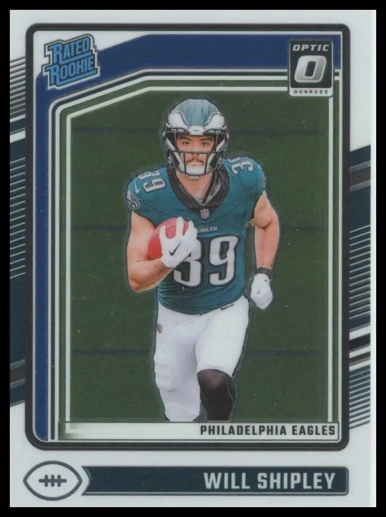 2024 Panini Donruss Optic - Rated Rookie Will Shipley #298 (RC)