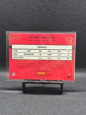 ✨2024 Panini Donruss Optic Rome Odunze Rated Rookie 2014 Retro Series RC #11 - Football Card Single