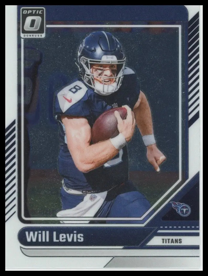 2024 Panini Donruss Optic Will Levis #189 Tennessee Titans Football Card NFL - Football Card Single