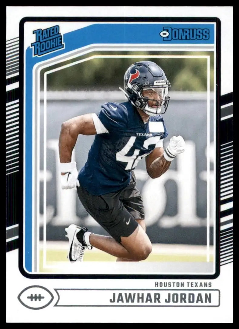 2024 Panini Donruss - Rated Rookie Jawhar Jordan #390 (RC) - Football Card Single