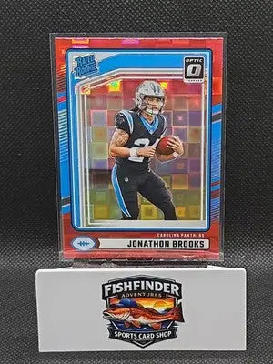 2024 Panini Donruss - Rated Rookie Jonathon Brooks #354 Optic Preview Red...
