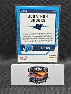 2024 Panini Donruss - Rated Rookie Jonathon Brooks #354 Optic Preview Red...