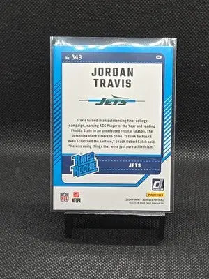 2024 Panini Donruss Rated Rookie Jordan Travis #349 Press Proof Green Jets RC - Football Card Single