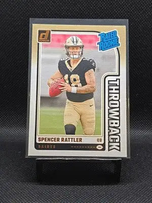 2024 Panini Donruss - Rated Rookies Throwbacks Spencer Rattler #40 (RC)