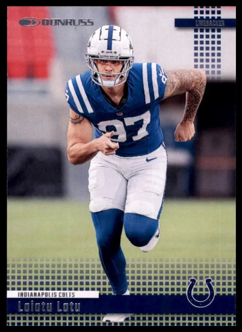 2024 Panini Donruss Retro 2004 Laiatu Latu #29 Rookie Indianapolis Colts Card - Football Card Single