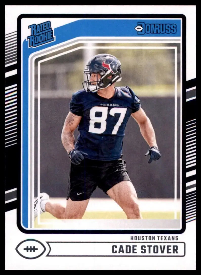 2024 Panini Donruss Rookie Cade Stover #304 Houston Texans Football Card