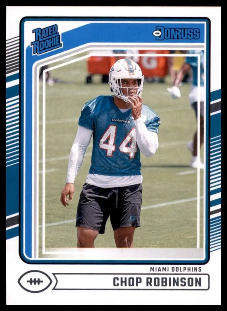 2024 Panini Donruss Rookie Chop Robinson #351 Miami Dolphins Football Card NFL - Football Card Single