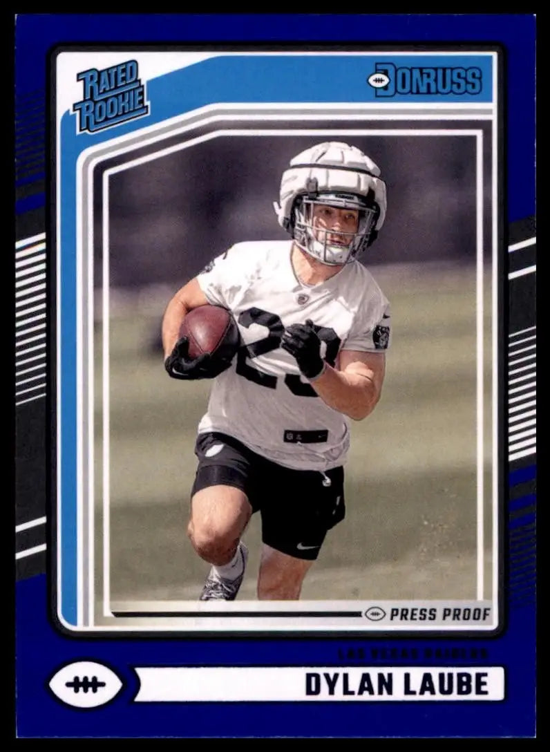 2024 Panini Donruss Rookie Dylan Laube #372 Blue Las Vegas Raiders Football Card - Football Card Single