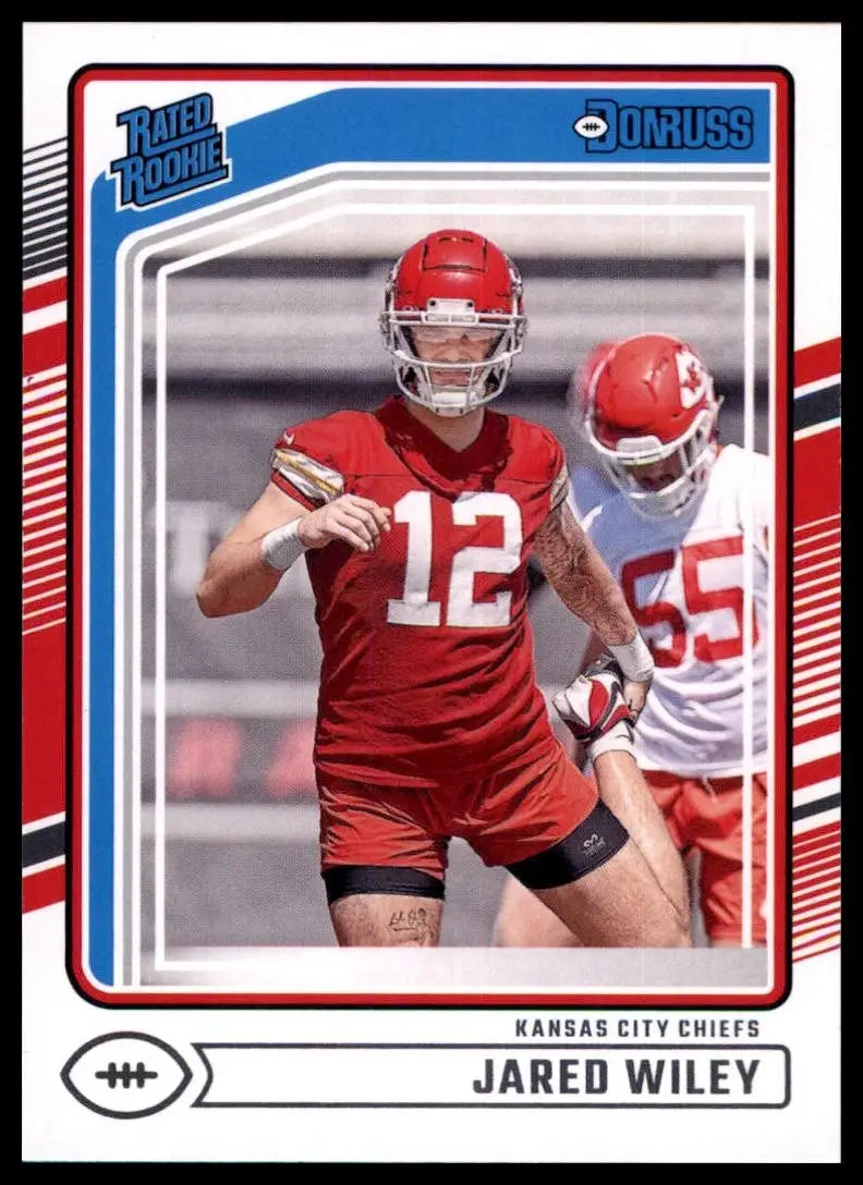 2024 Panini Donruss Rookie Jared Wiley #387 Kansas City Chiefs Football Card NFL - Football Card Single