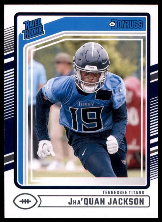 2024 Panini Donruss Rookie JhaQuan Jackson #396 Tennessee Titans Football Card - Football Card Single