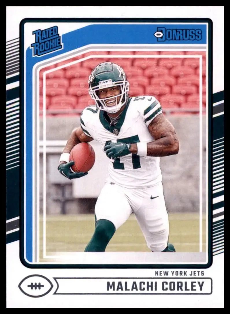 2024 Panini Donruss Rookie Malachi Corley #333 New York Jets Football Card NFL - Football Card Single