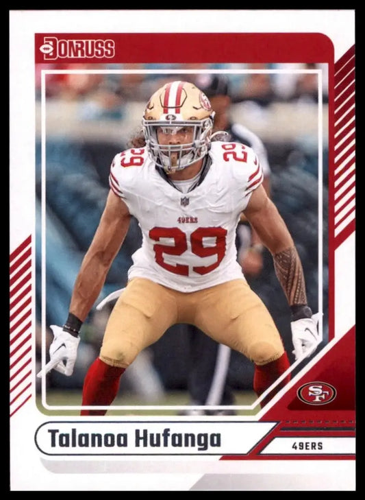 2024 Panini Donruss Talanoa Hufanga #223 San Francisco 49ers Football Card NFL - Football Card Single