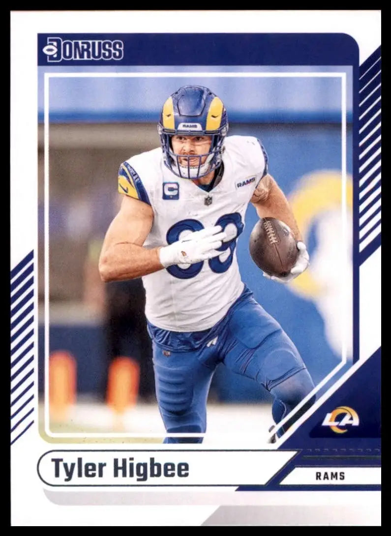 2024 Panini Donruss Tyler Higbee #186 Los Angeles Rams Football Card NFL Sports - Football Card Single