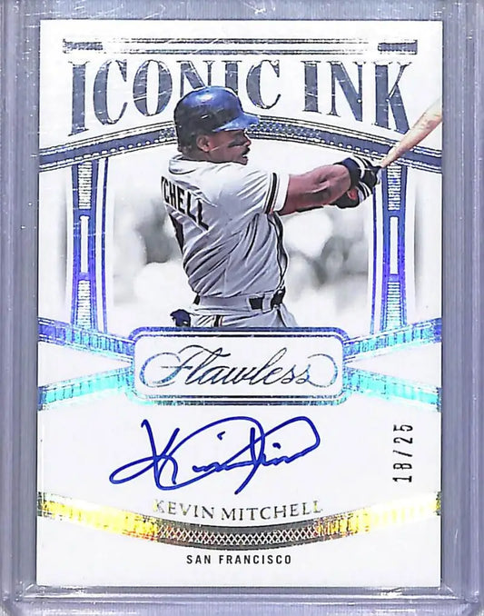 2024 Panini Flawless Iconic Ink #II-KM Kevin Mitchell NM-MT Auto 18/25 San Francisco Giants