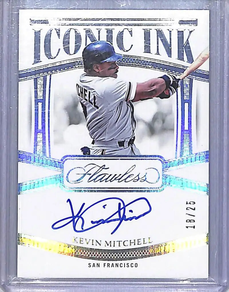 2024 Panini Flawless Iconic Ink #II-KM Kevin Mitchell NM-MT Auto 18/25 San Francisco Giants