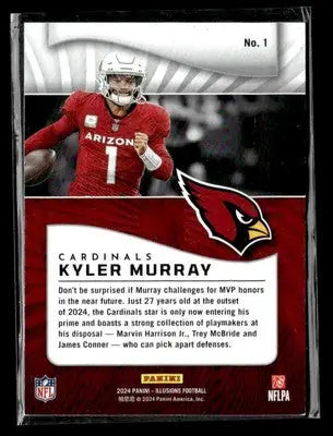 2024 Panini Illusions #1 Kyler Murray Light Blue Trophy Collection #/249 - Football Card Single