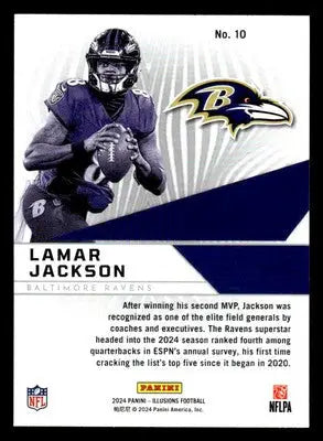 2024 Panini Illusions #10 Lamar Jackson Amazing - Football Card Single
