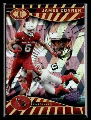 James Conner football card from 2024 Panini Illusions Conner Cubic Trophy Collection