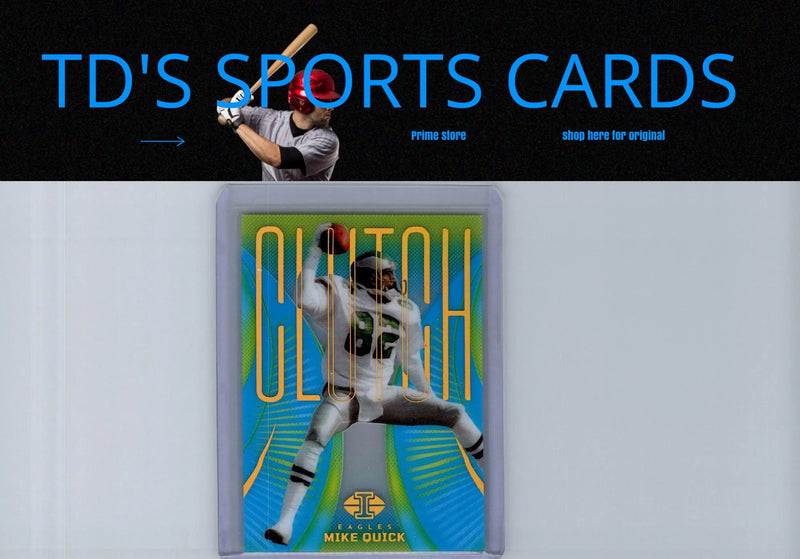 2024 Panini Illusions Mike Quick Clutch Light Blue football card #/299
