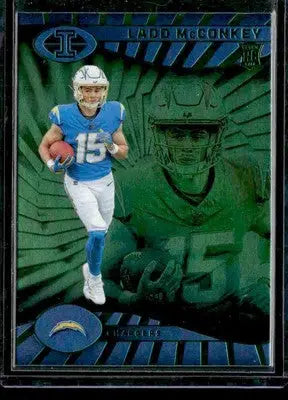2024 Panini Illusions #51 Ladd McConkey Emerald Trophy Collection - Football Card Single