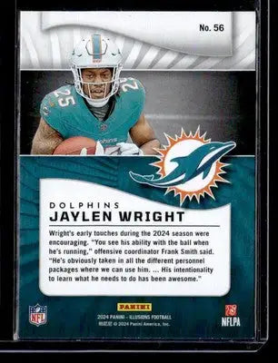 2024 Panini Illusions #56 Jaylen Wright Dots Trophy Collection - Football Card Single