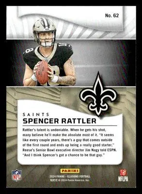 2024 Panini Illusions #62 Spencer Rattler Retail - Football Card Single