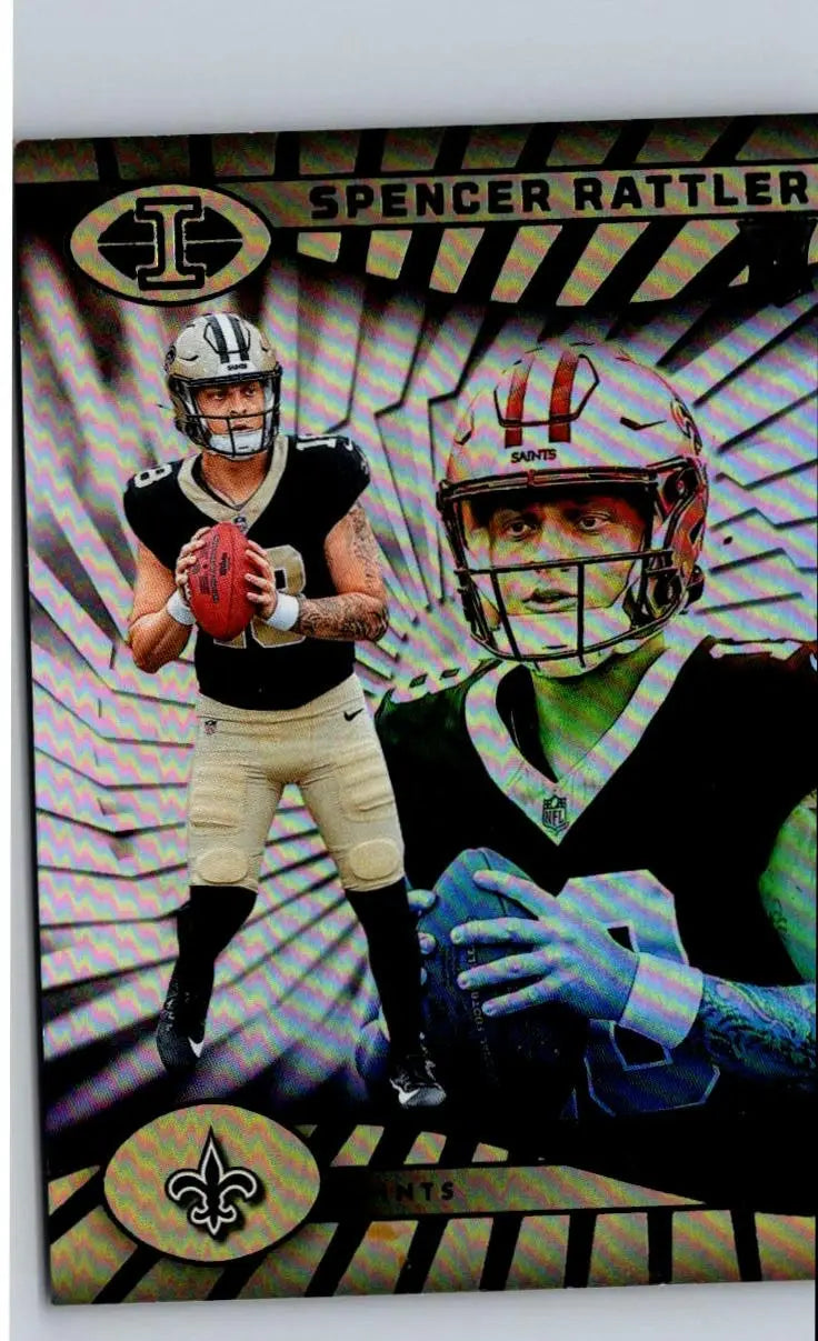 Spencer Rattler football card from 2024 Panini Illusions Retail series