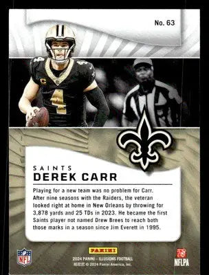 2024 Panini Illusions #63 Derek Carr - Football Card Single