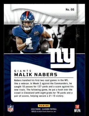 2024 Panini Illusions #66 Malik Nabers - Football Card Single