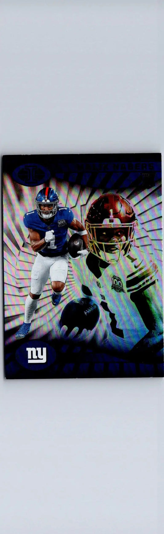 New York Giants football card featuring Malik Nabers from Panini Illusions 2024 retail product