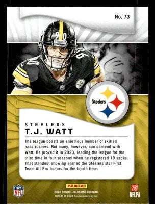 2024 Panini Illusions #73 T.J. Watt - Football Card Single