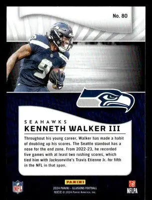 2024 Panini Illusions #80 Kenneth Walker III Retail - Football Card Single