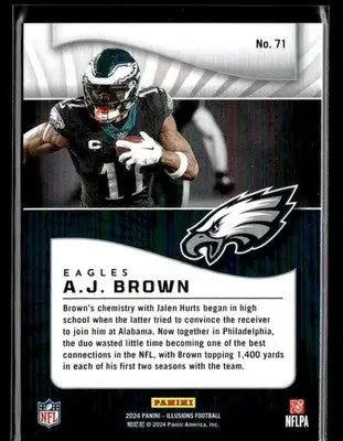 2024 Panini Illusions A.J. Brown #71 Philadelphia Eagles